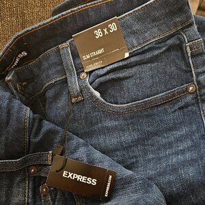 EXPRESS Slim Straight Hyper Stretch Mens Jeans